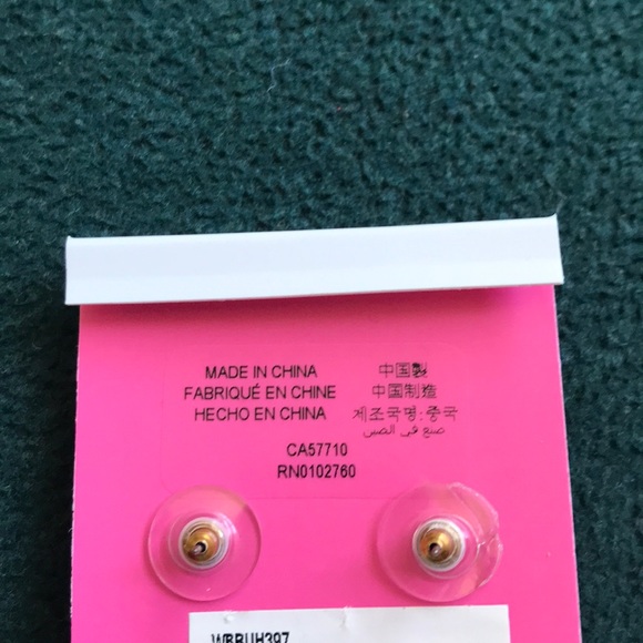 Kate spade gold and light pink earrings - Picture 2 of 2